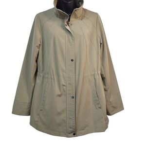 Jones New York Women's Green Trench Coat Size M